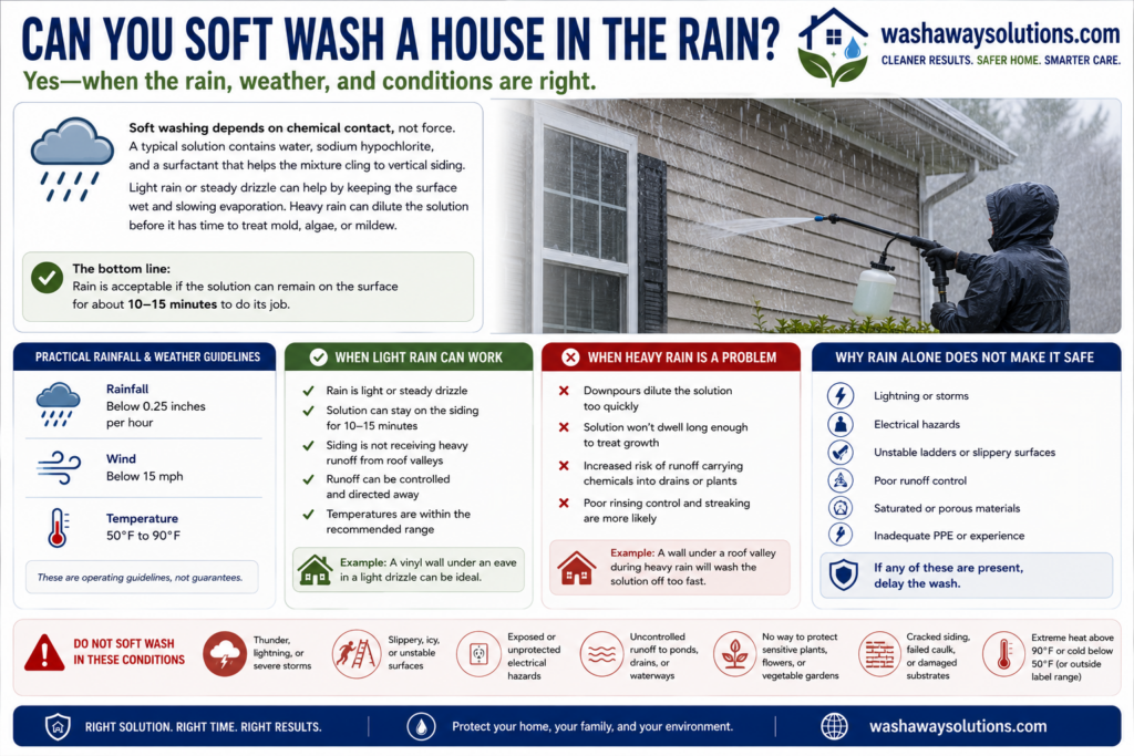 Can You Soft Wash a House in the Rain