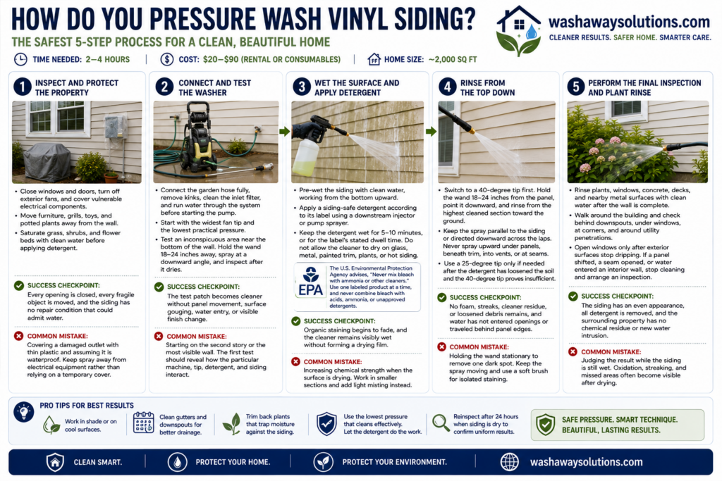 How Do You Pressure Wash Vinyl Siding