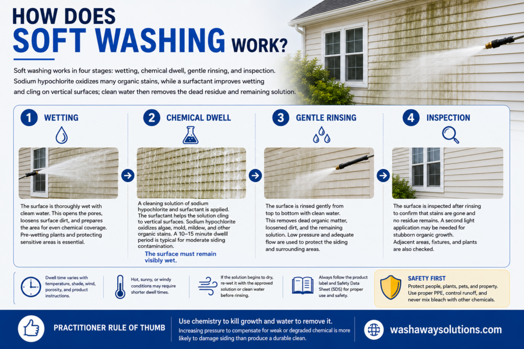 How Does Soft Washing Work?
