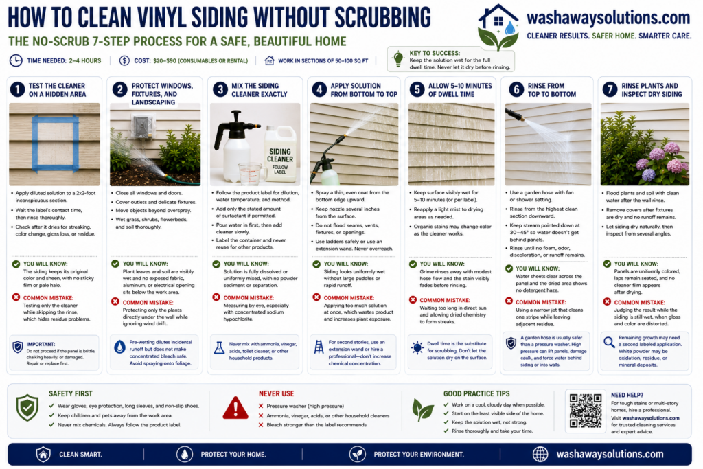 How to Clean Vinyl Siding Without Scrubbing
