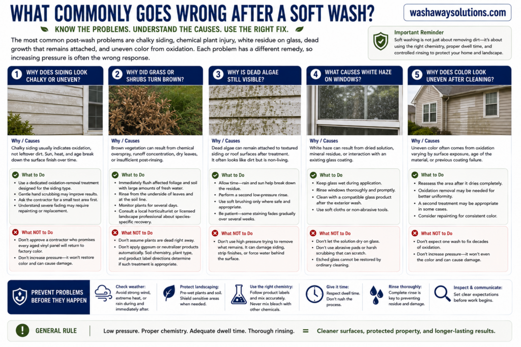 What Commonly Goes Wrong After a Soft Wash