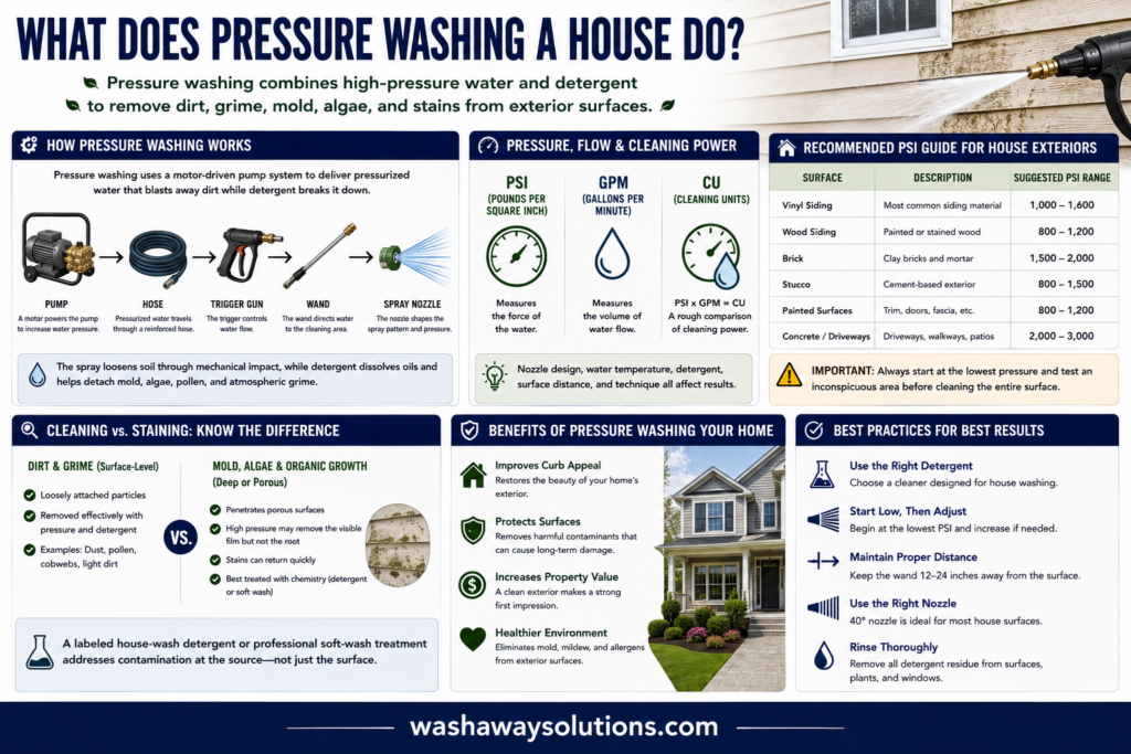 What Does Pressure Washing a House Do
