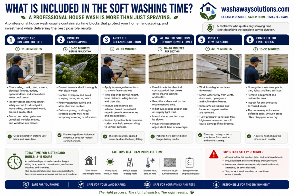 What Is Included in the Soft Washing Time