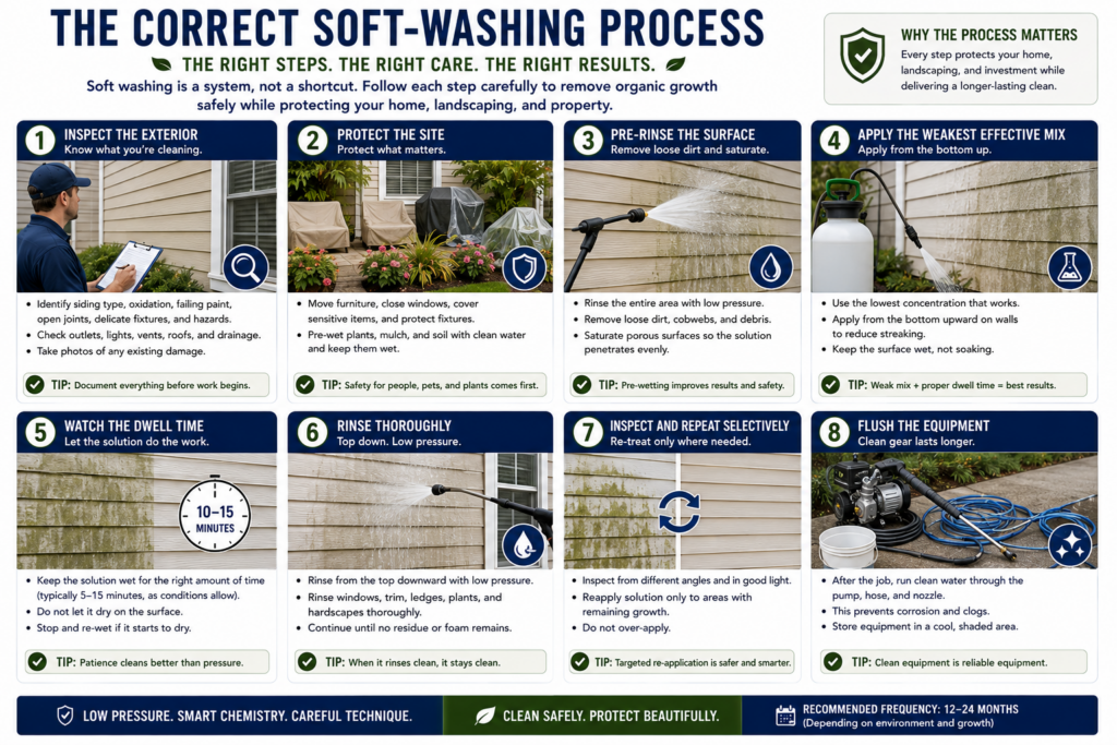 What Is the Correct Soft-Washing Process