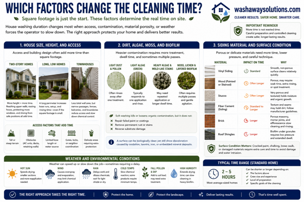 Which Factors Change the Cleaning Time