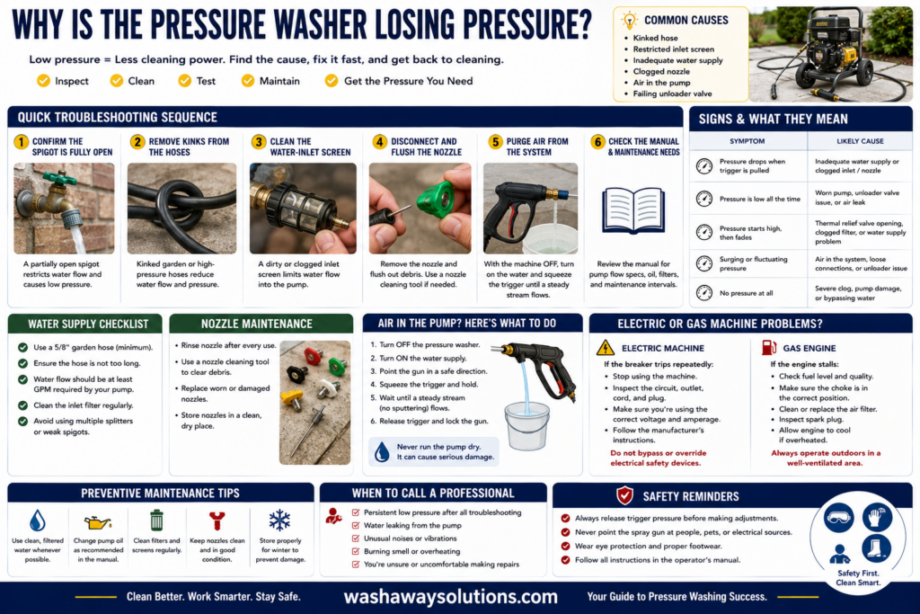 Pressure Washer Troubleshooting Guide

