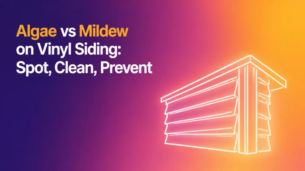 algae vs mildew on vinyl siding