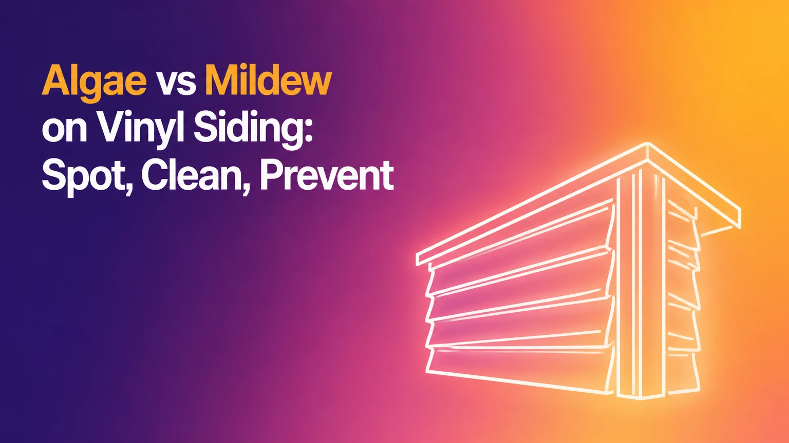 algae vs mildew on vinyl siding