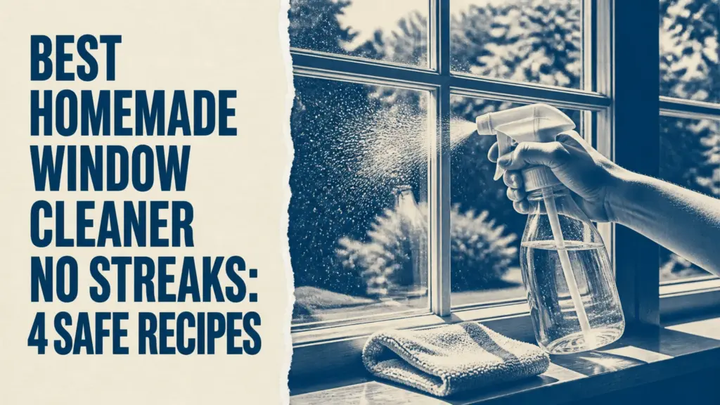 Best Homemade Window Cleaner No Streaks: 4 Safe Recipes