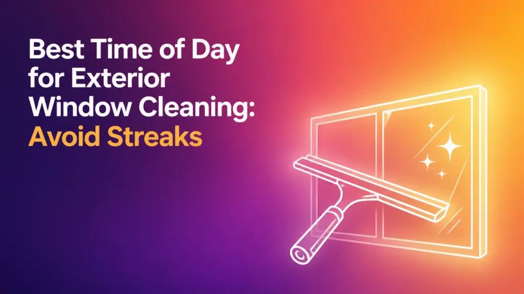 best time of day for exterior window cleaning