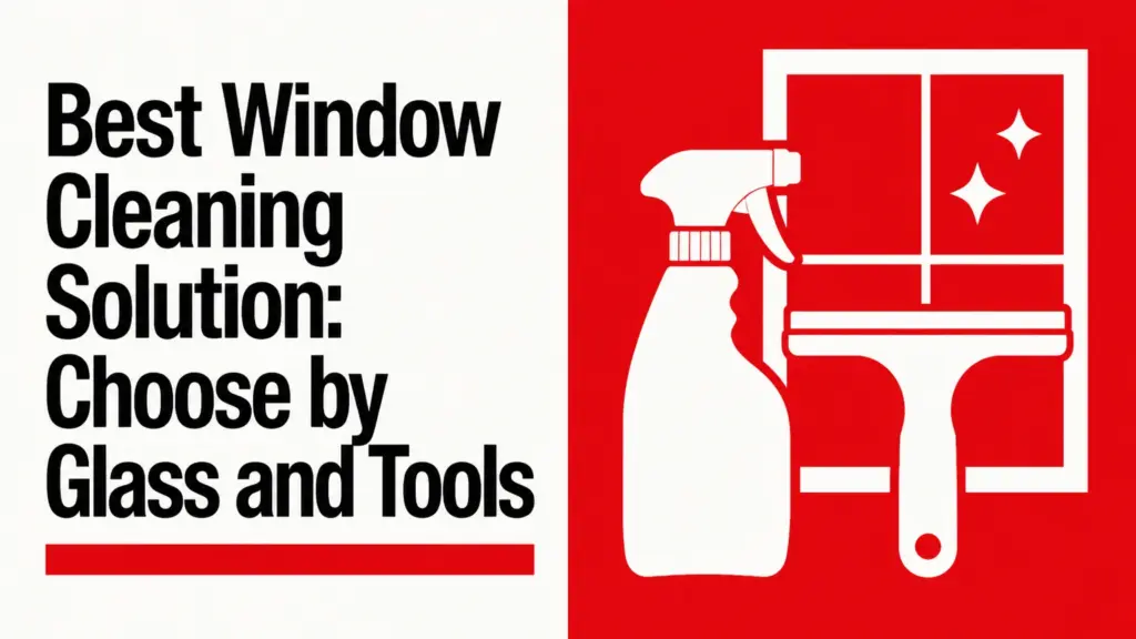 Best Window Cleaning Solution: Choose by Glass and Tools
