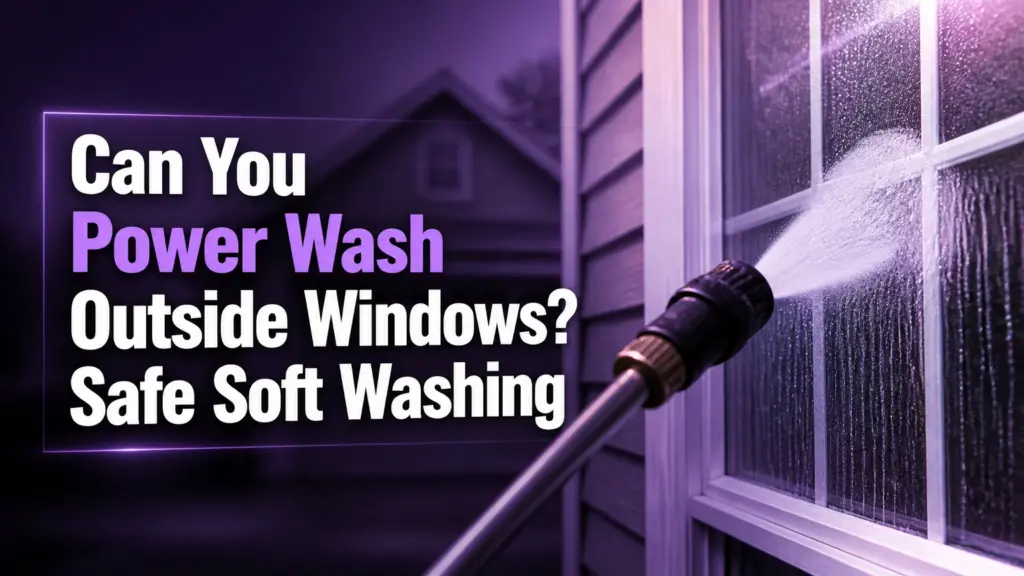 Can You Power Wash Outside Windows? Safe Soft Washing