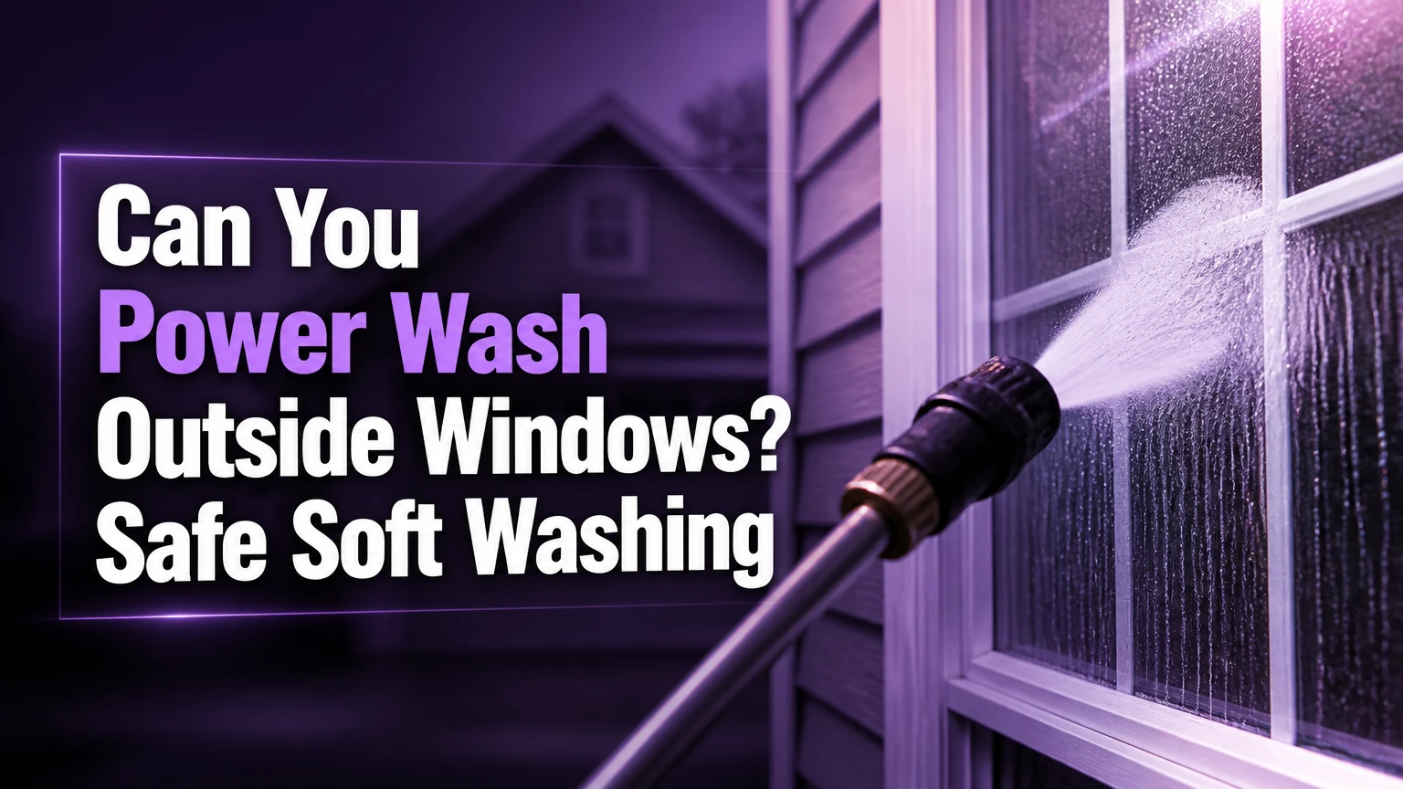 Can You Power Wash Outside Windows? Safe Soft Washing