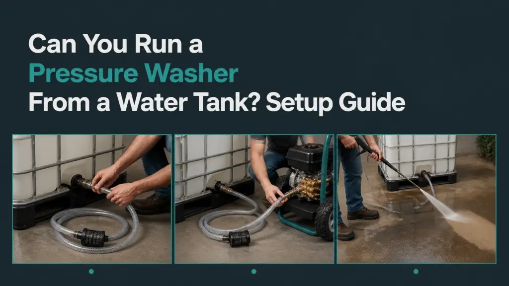 Can You Run a Pressure Washer From a Water Tank? Setup Guide