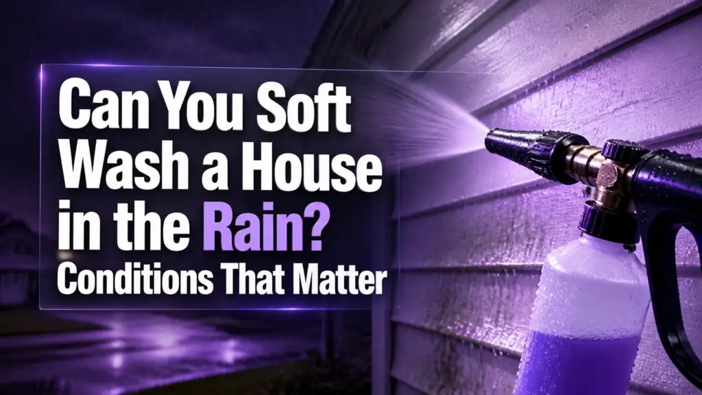 Can You Soft Wash a House in the Rain? Conditions That Matter