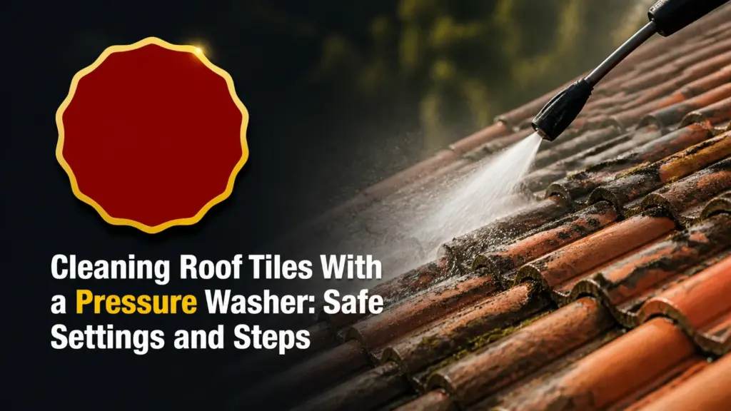 Cleaning Roof Tiles With a Pressure Washer: Safe Settings and Steps
