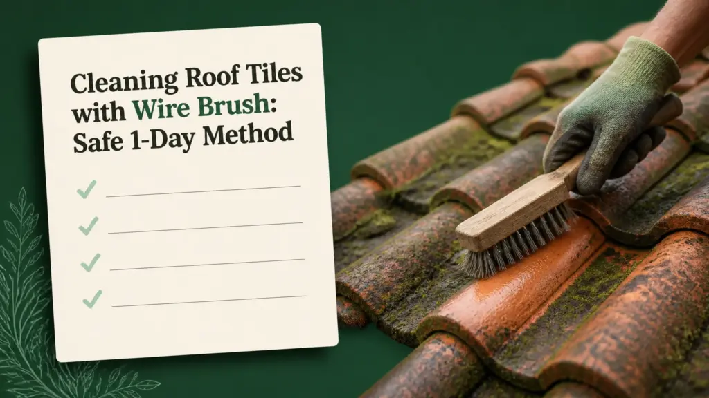 Cleaning Roof Tiles with Wire Brush: Safe 1-Day Method