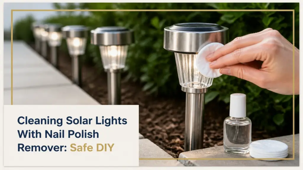 Cleaning Solar Lights With Nail Polish Remover: Safe DIY