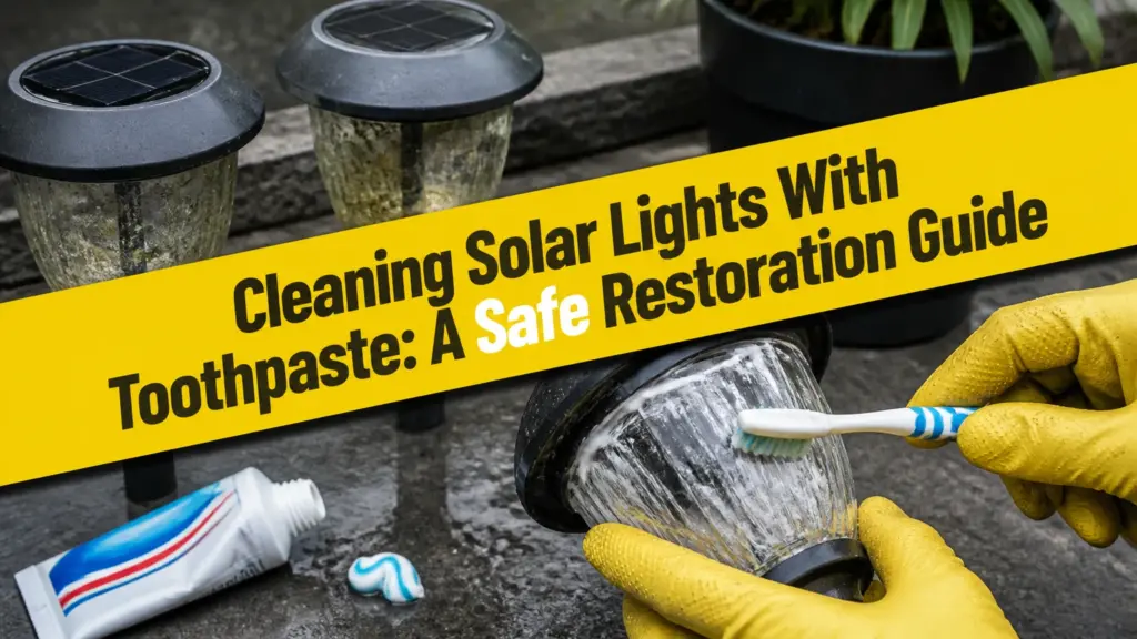 Cleaning Solar Lights With Toothpaste: A Safe Restoration Guide