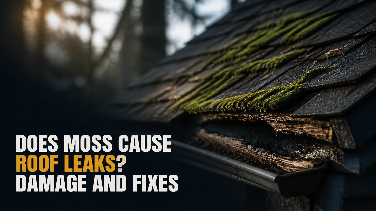 does moss cause roof leaks
