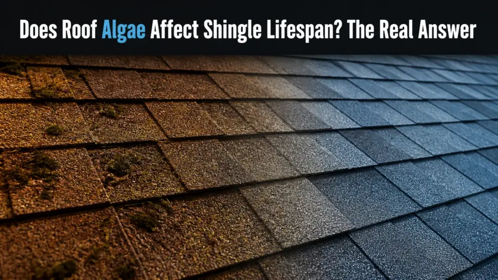 does roof algae affect shingle lifespan