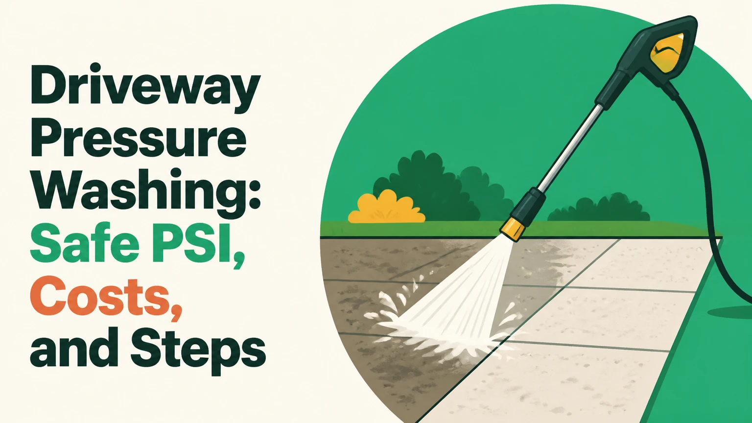 Driveway Pressure Washing: Safe PSI, Costs, and Steps