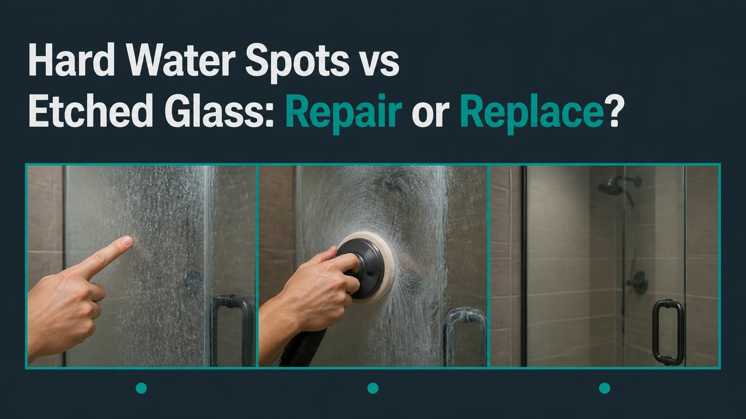 hard water spots vs etched glass