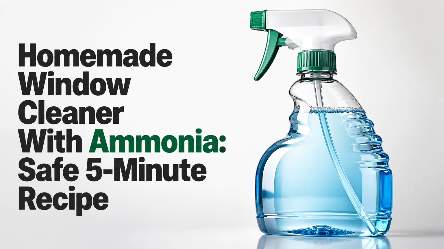 Homemade Window Cleaner With Ammonia: Safe 5-Minute Recipe
