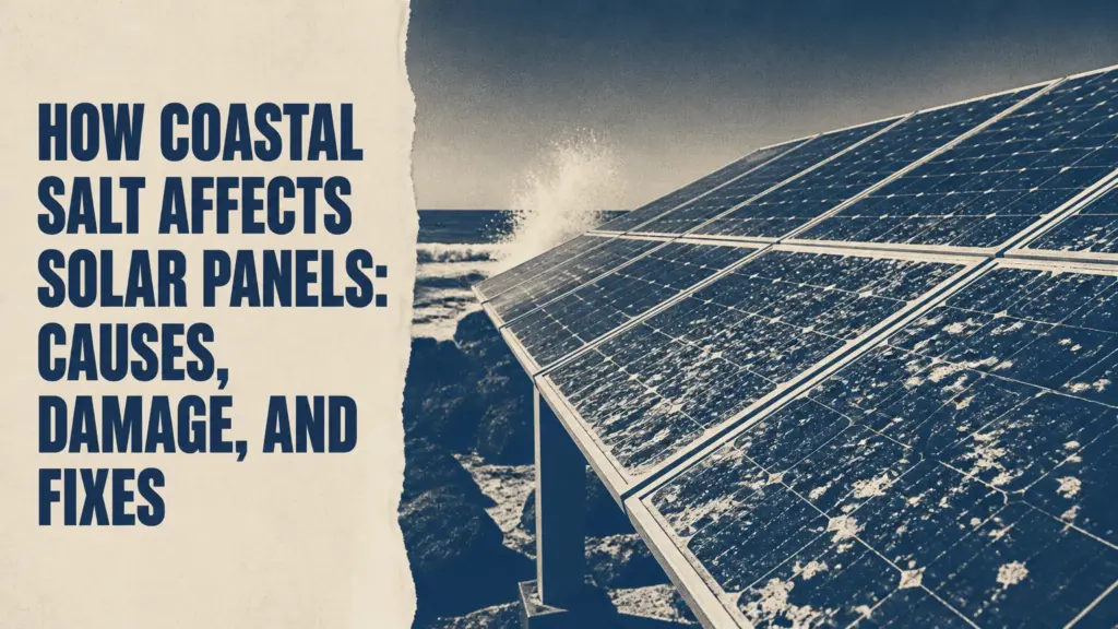 how coastal salt affects solar panels