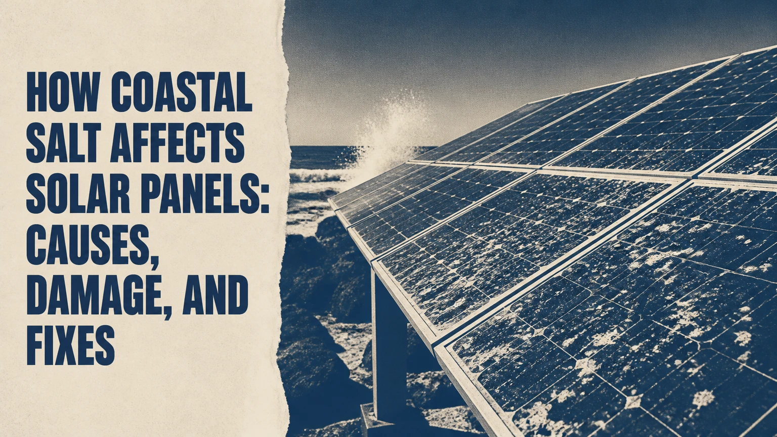 how coastal salt affects solar panels