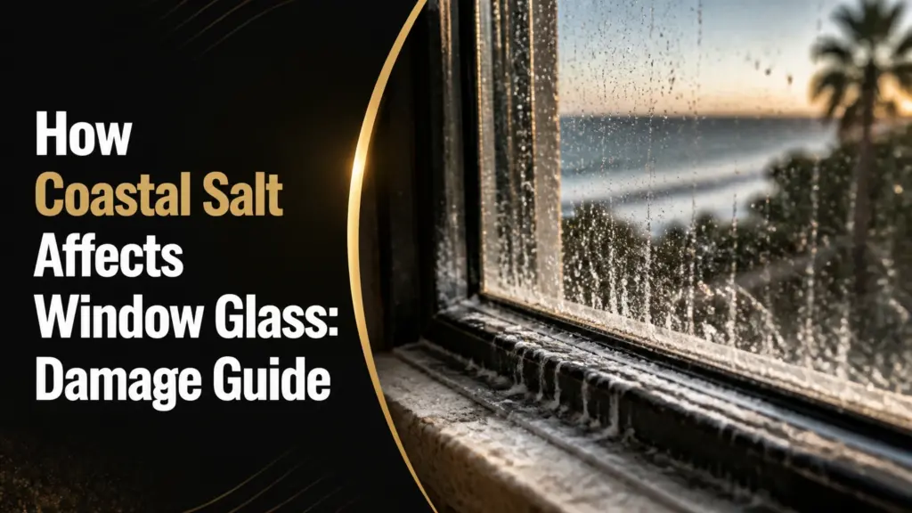 how coastal salt affects window glass