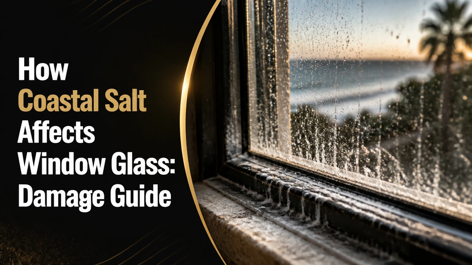 how coastal salt affects window glass