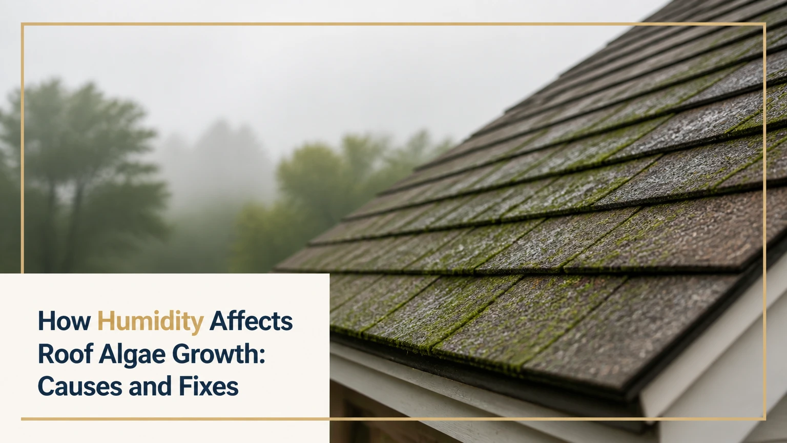 how humidity affects roof algae growth