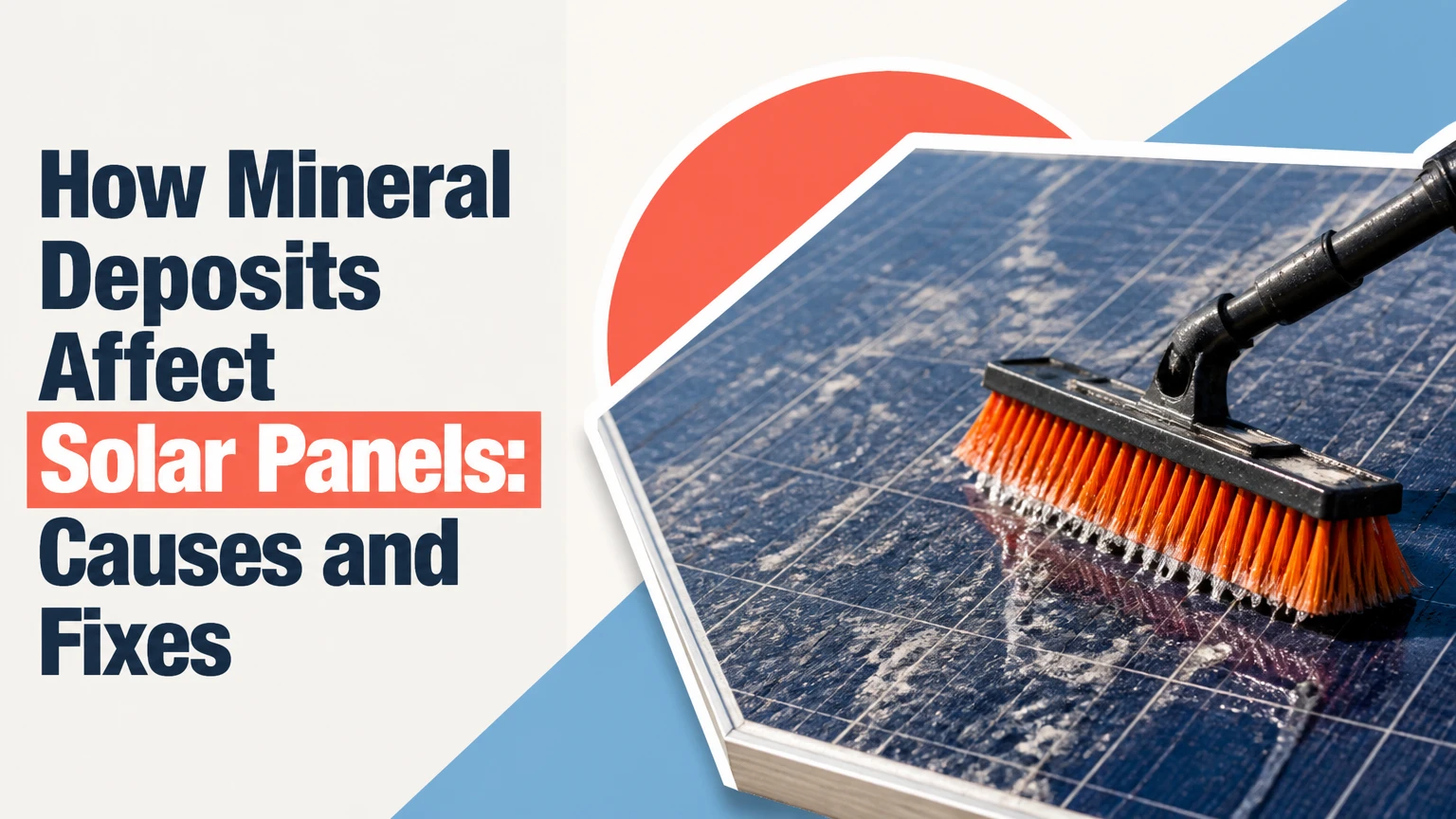 how mineral deposits affect solar panels