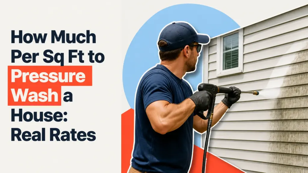 How Much Per Sq Ft to Pressure Wash a House: Real Rates
