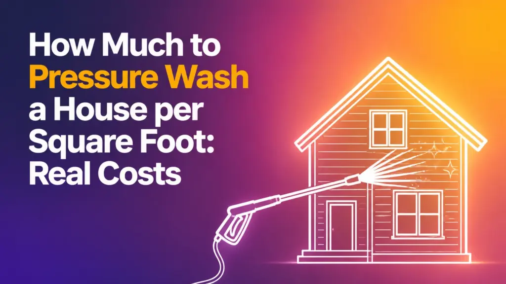 How Much to Pressure Wash a House per Square Foot: Real Costs