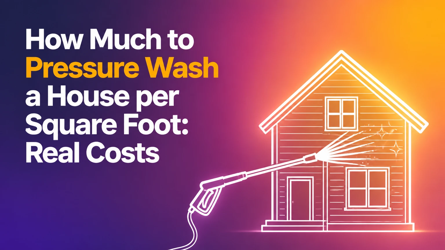 How Much to Pressure Wash a House per Square Foot: Real Costs