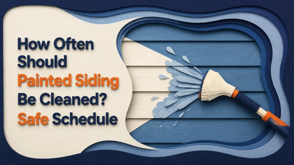 how often should painted siding be cleaned