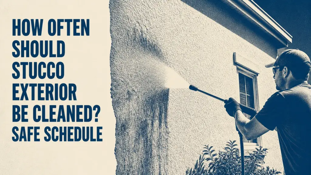 how often should stucco exterior be cleaned