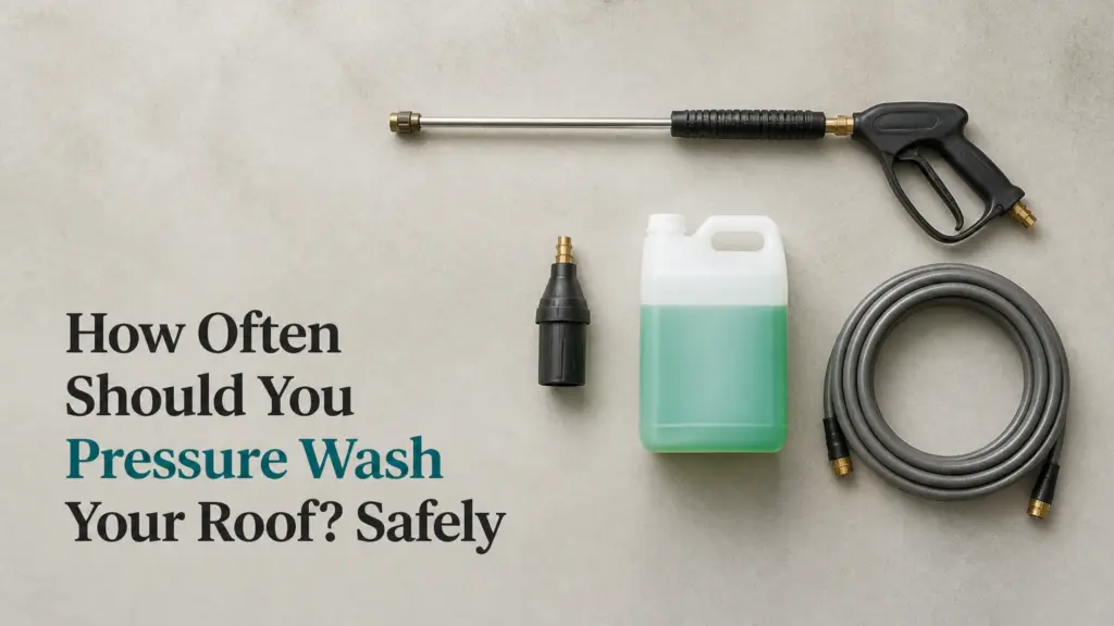 How Often Should You Pressure Wash Your Roof? Safely