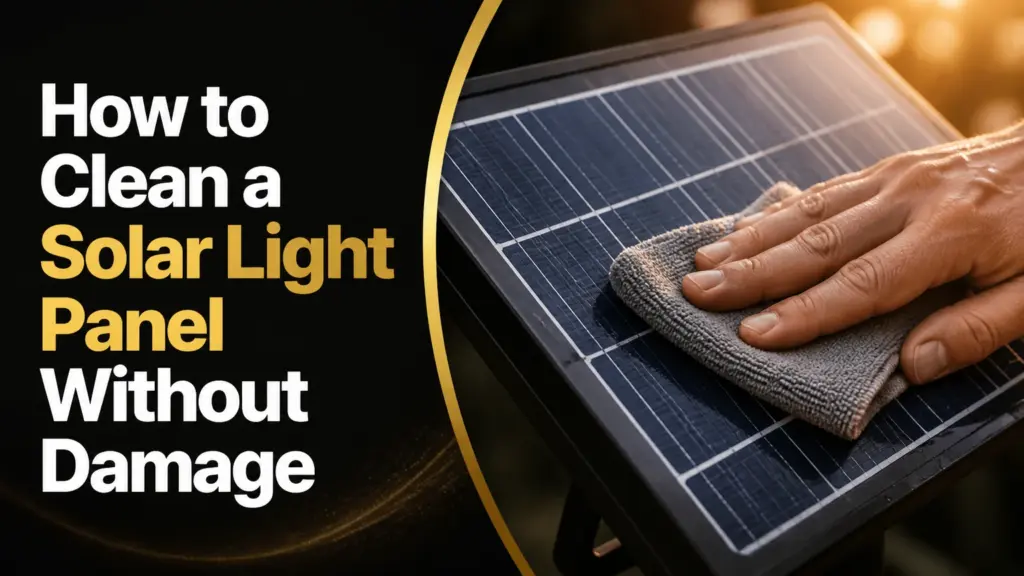 How to Clean a Solar Light Panel Without Damage