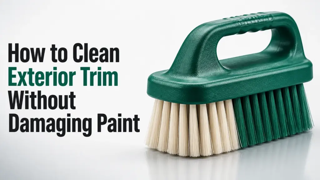 how to clean exterior trim without damaging paint