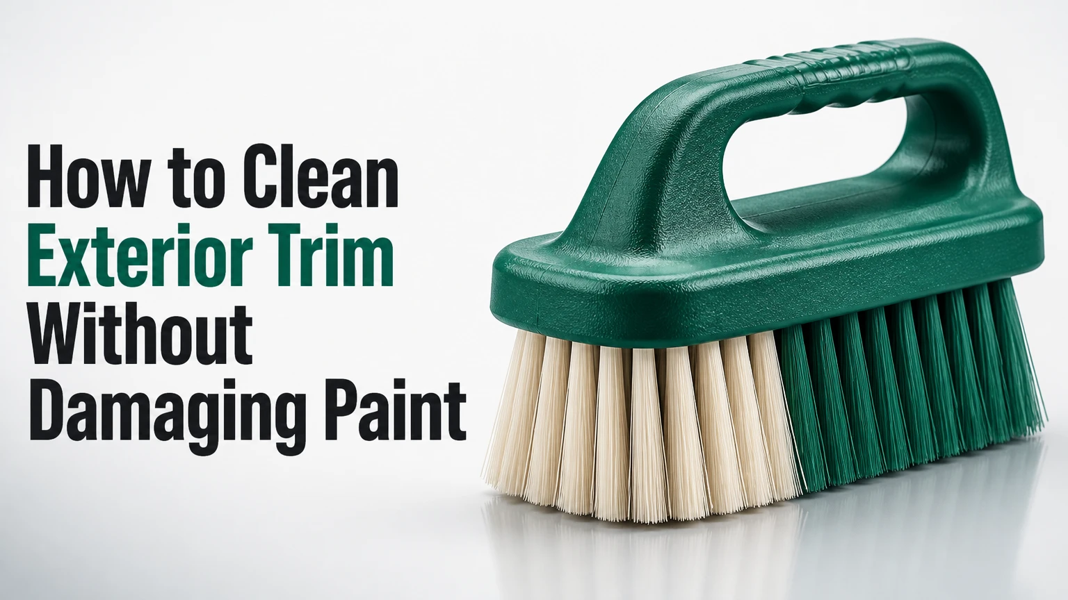 how to clean exterior trim without damaging paint