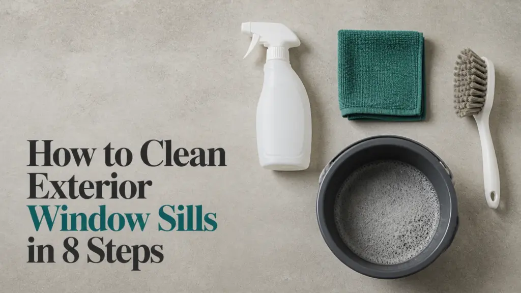how to clean exterior window sills