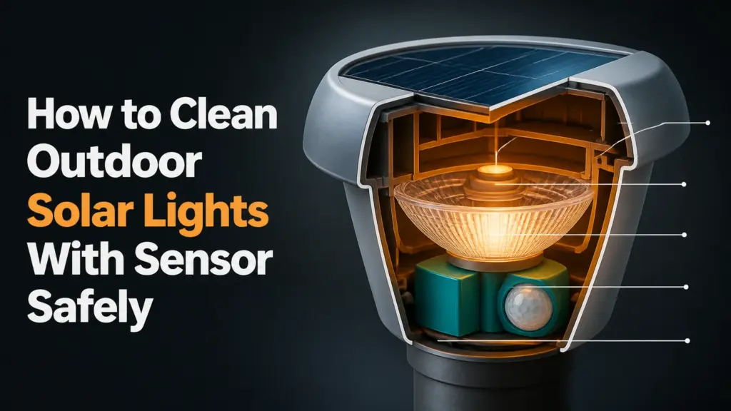 How to Clean Outdoor Solar Lights With Sensor Safely