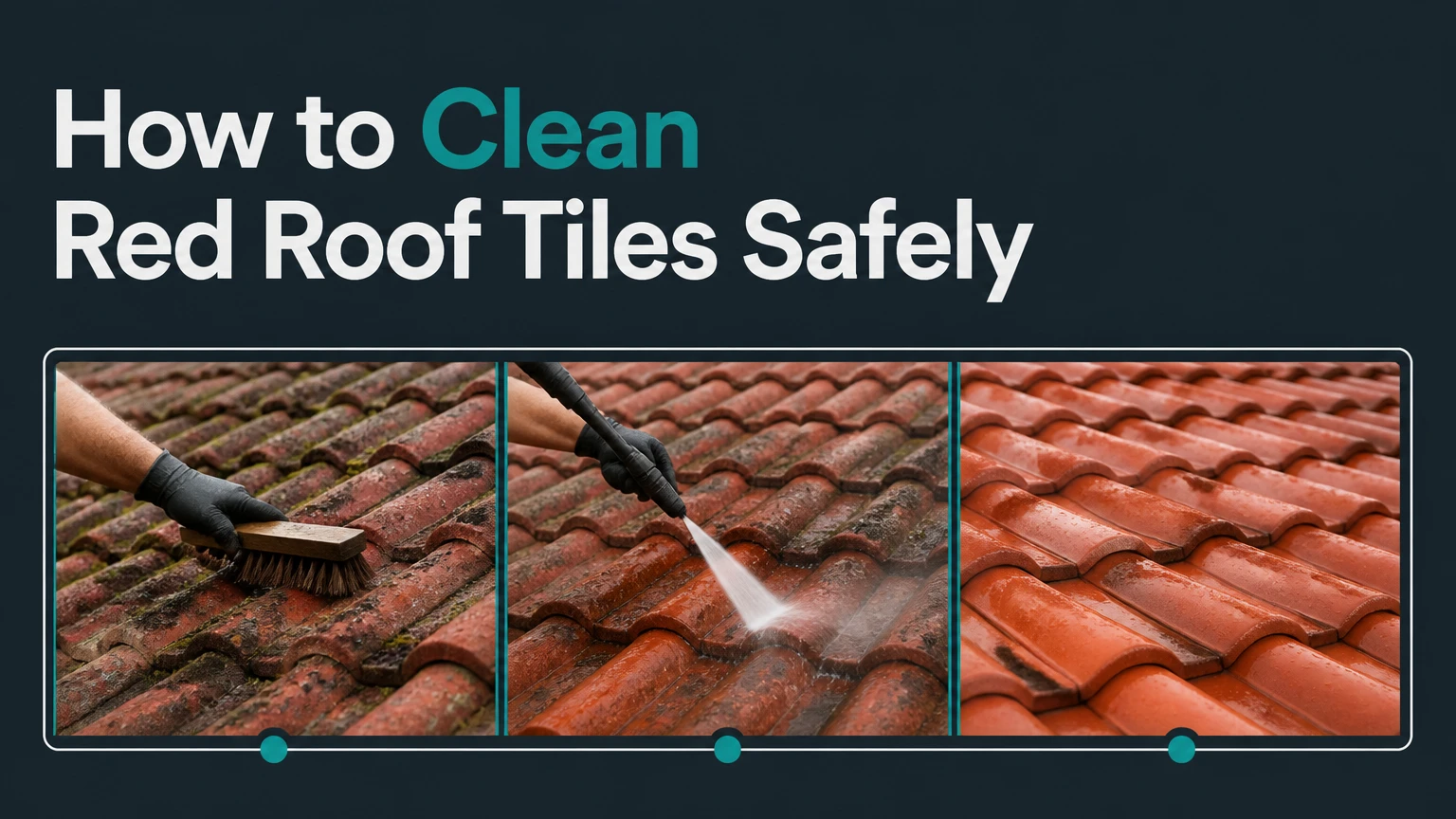 How to Clean Red Roof Tiles Safely