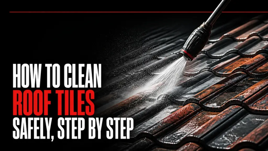 How to Clean Roof Tiles Safely, Step by Step