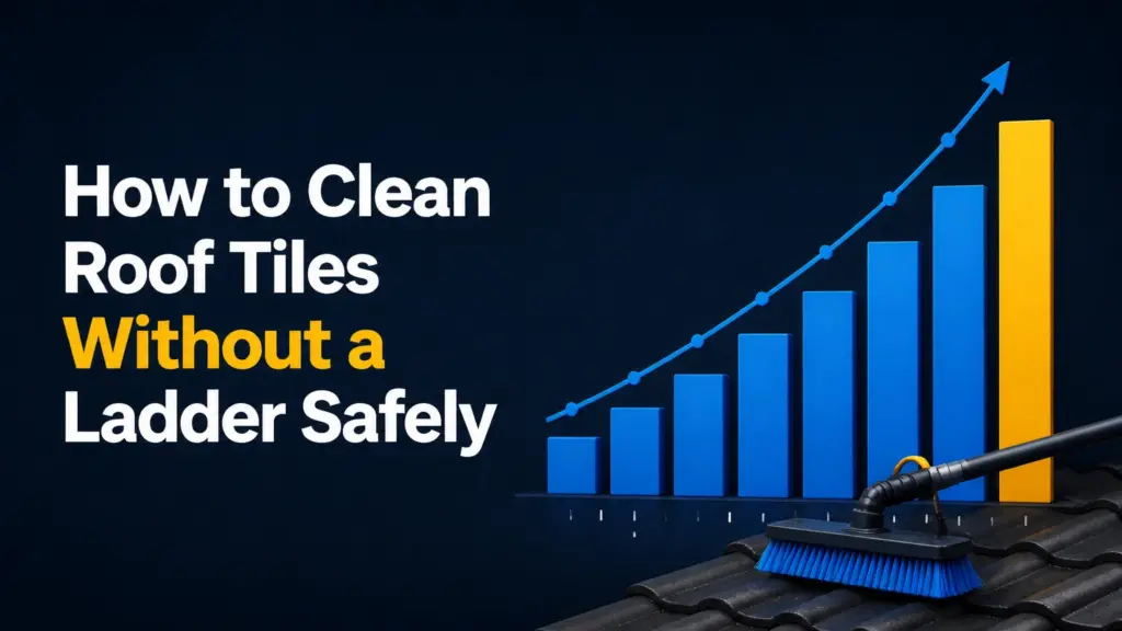 How to Clean Roof Tiles Without a Ladder Safely