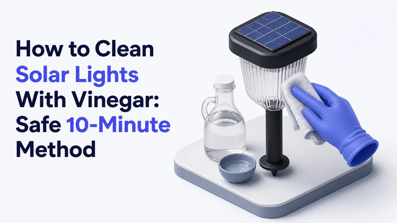 How to Clean Solar Lights With Vinegar: Safe 10-Minute Method