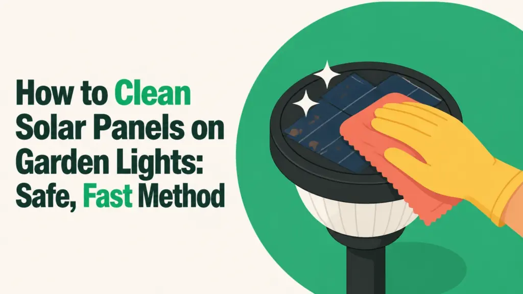 How to Clean Solar Panels on Garden Lights: Safe, Fast Method